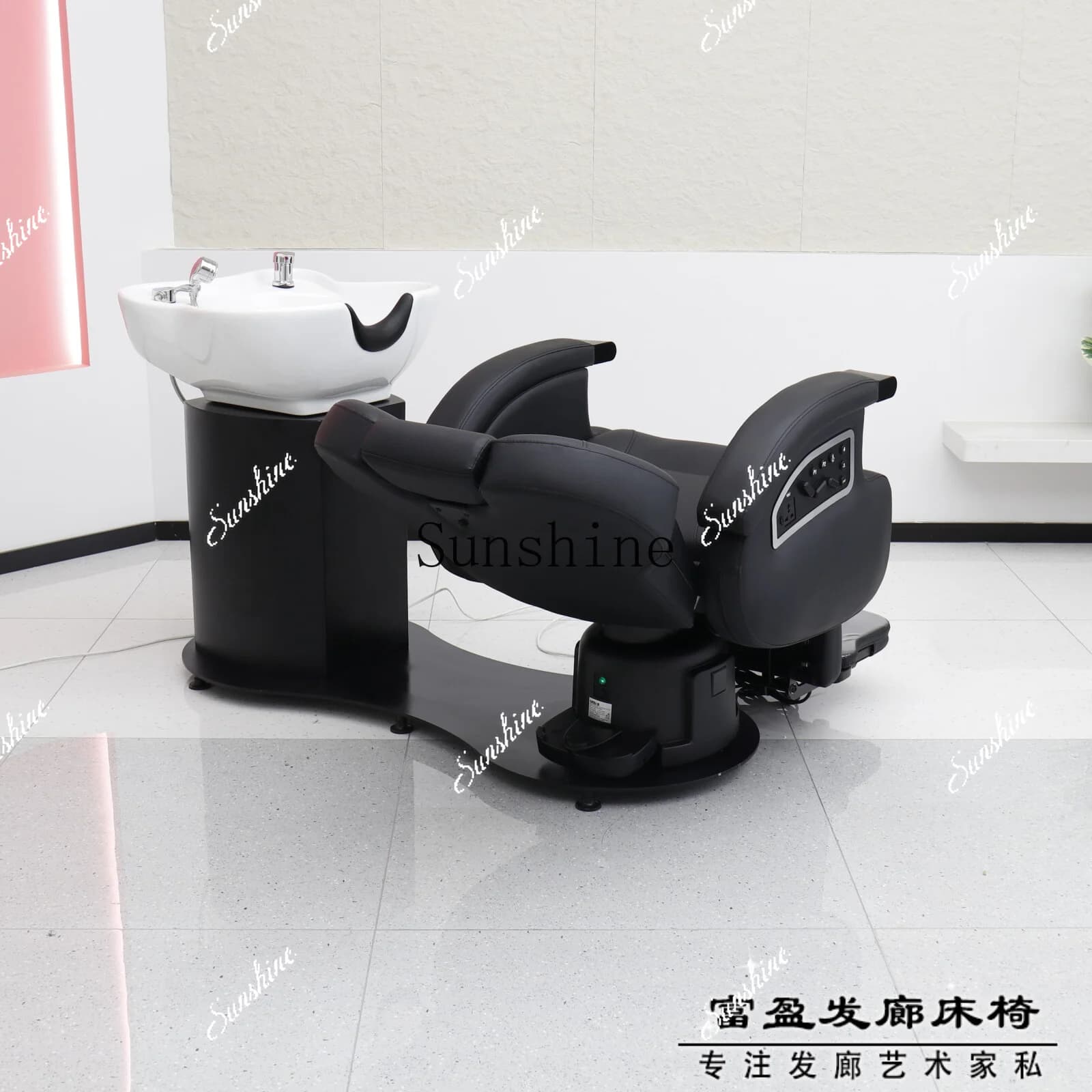 New high-end electric massage shampoo bed rotatable reclining hair salon special chair   TF