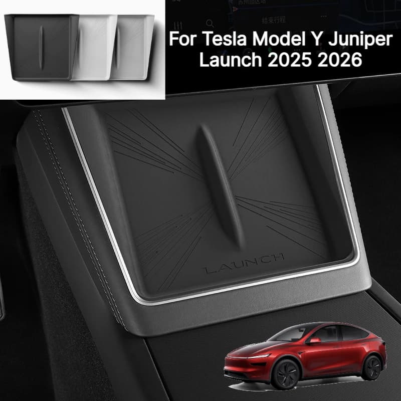 Wireless Charging Silicone Pad Central Control Charger Protector Cover Non-Slip Mat For Tesla Model Y Juniper Launch 2025 2026