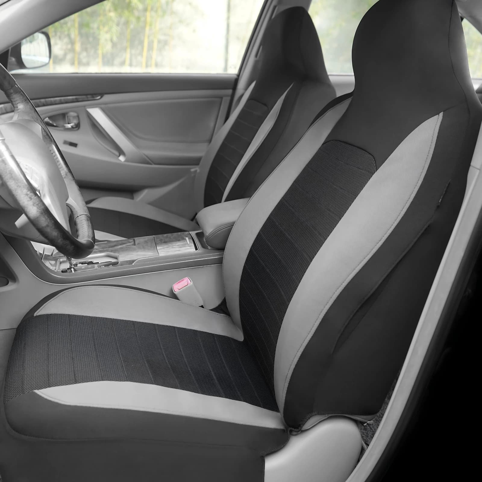 Universal Honeycomb Car Seat Covers Polyester Fabric Fit Most Cars SUVs Trucks All Season Protector
