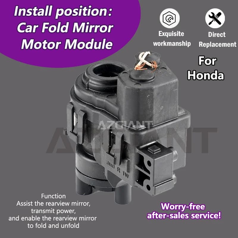 AZGIANT For Honda Accord/CR-V MK6 SIDE WING MIRROR FOLDING MOTOR module Motor assembly car accessories Auto Fold 12V DC Motor