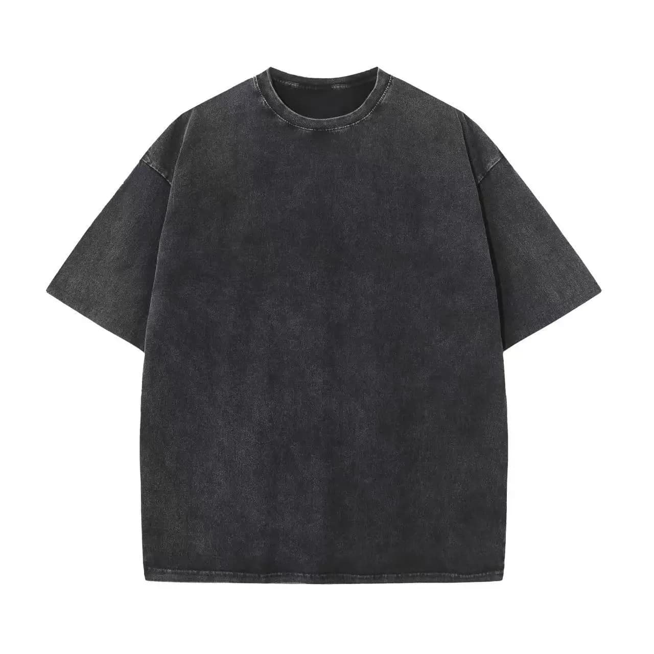New retro round neck T-shirt for men and women, short sleeved, skin friendly, exquisite, simple, loose hip-hop style top
