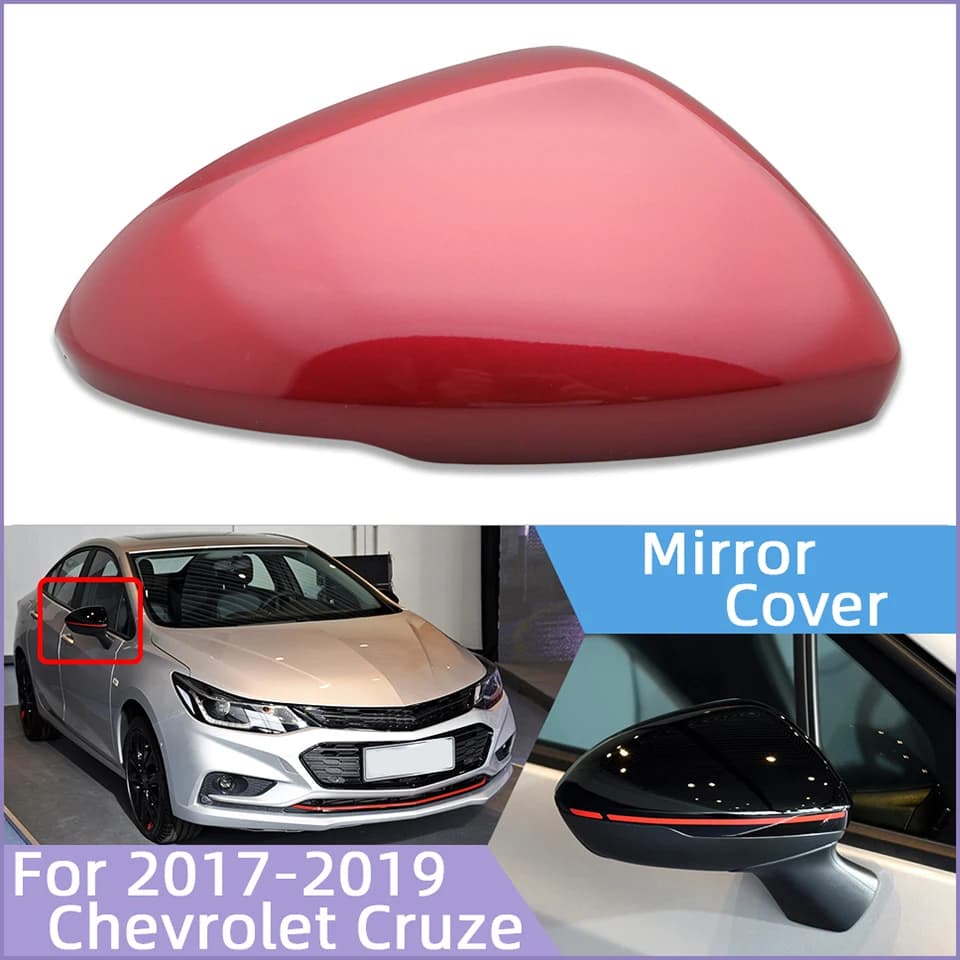 For Chevrolet Cruze 2017 2018 2019 Auto Parts Car Outside Door Mirror Cover Wing Side Mirror Cap Housing Shell Lid  Painted