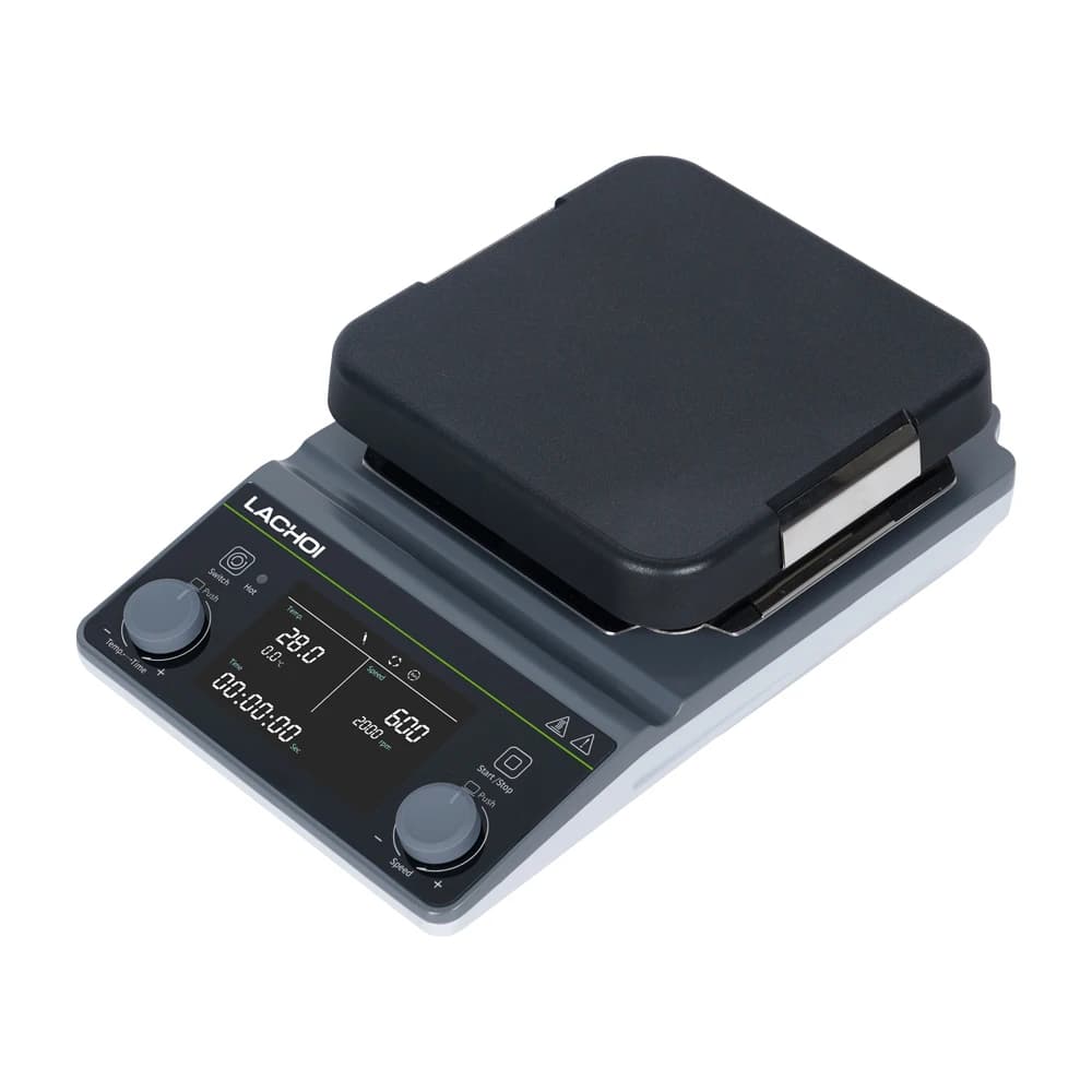 LACHOI Magnetic Stirrer with Heating Function, Liquid Crystal Control, Reversible Stirring, RT~ 500 ° C/2000rpm, Laboratory