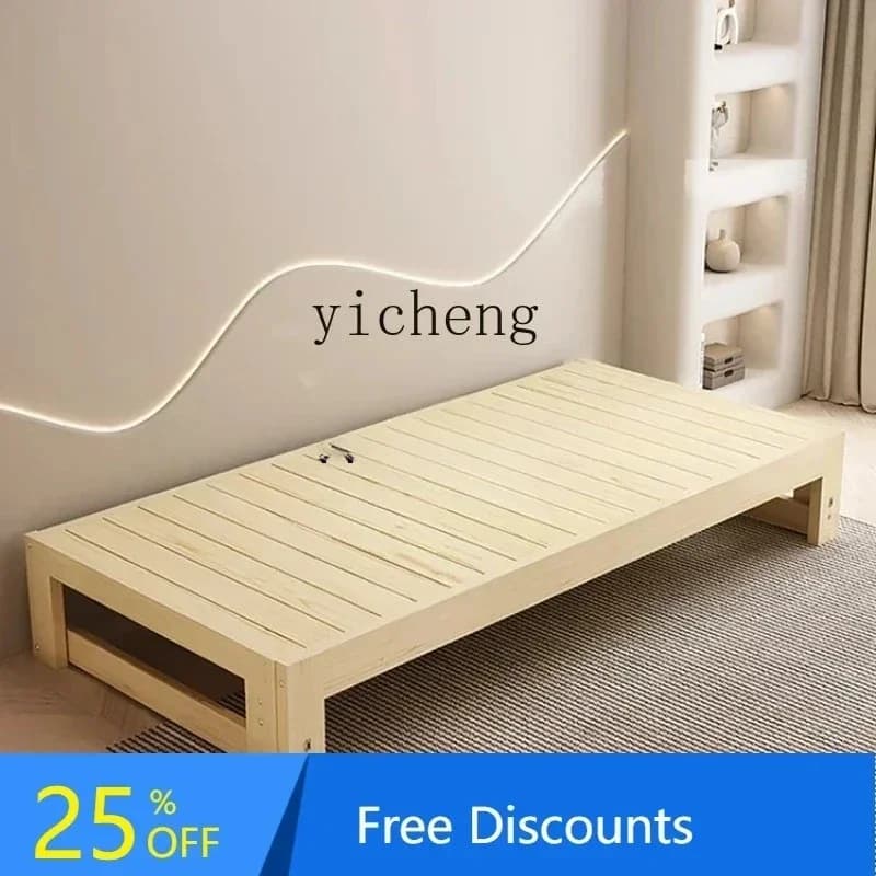 y9.4- solid wood sofa bed folding dual-purpose living room home lunch break simple pull push-pull retractable bed