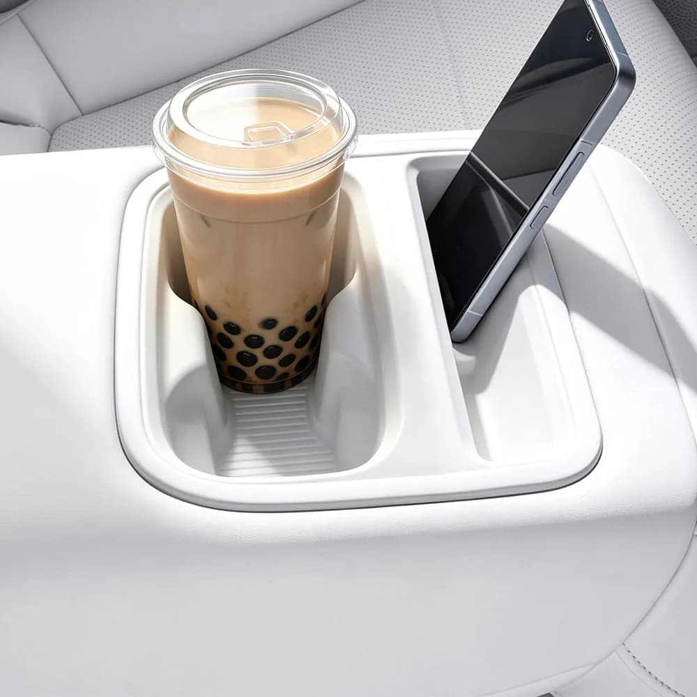 Fit For XPENG MONA L03 Rear armrest cup cushion Automotive Modification Supplies Silicone cup cover Waterproof stain-resistant