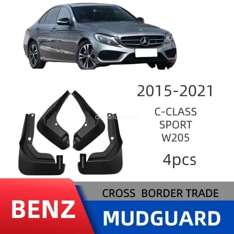 For Mercedes-Benz C Class sports W205 2015-2020 Car Mudflaps Mud Flaps Splash Guards Mudguards Flap Fender Accessories 4Pcs/set