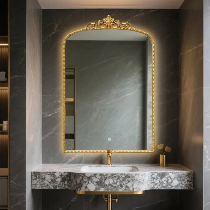Wall Modern Mirror Living Room Decoration Vanity Girls Men Bedroom Big Bathroom Luxury Mirror Hanging Espelhos Home Products