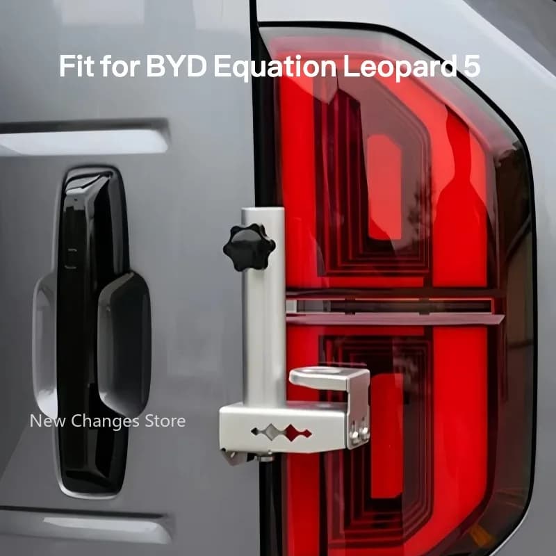 Car Tailgate Antenna Bracket Fit for BYD Denza B5 2023-2025 Car Tailgate Flagpole Rack Dual-use Base Auto Off-road Upgrade Parts