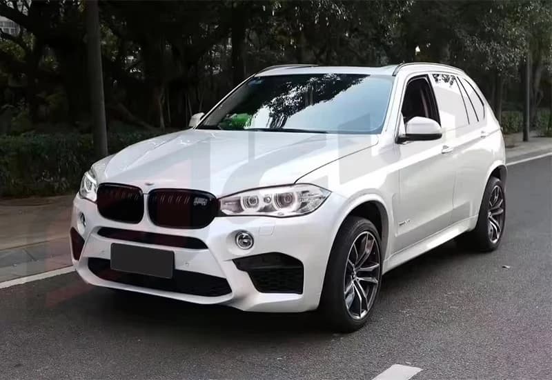 CLY Car Body Kits for   X5 F15 15-18 Upgrade X5M Body Kit Front Bumper Rear Bumper Fenders Side Skirt Grill Fog Light Net