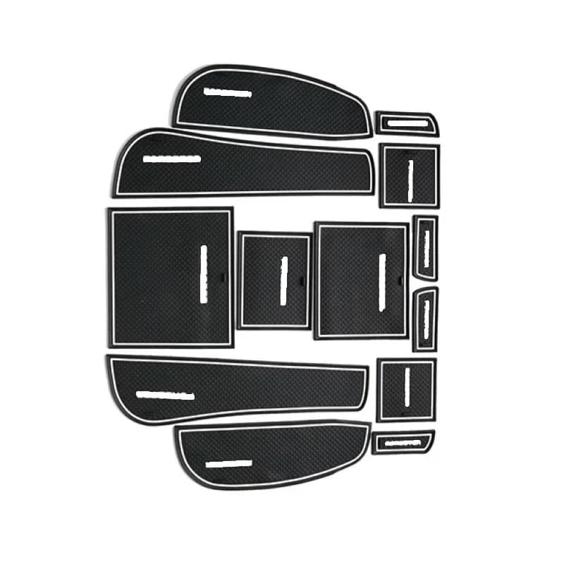 For Subaru Forester 2008-2013 Rubber Car Non-Slip Interior Door Groove Mat 13PCS Interior Accessories