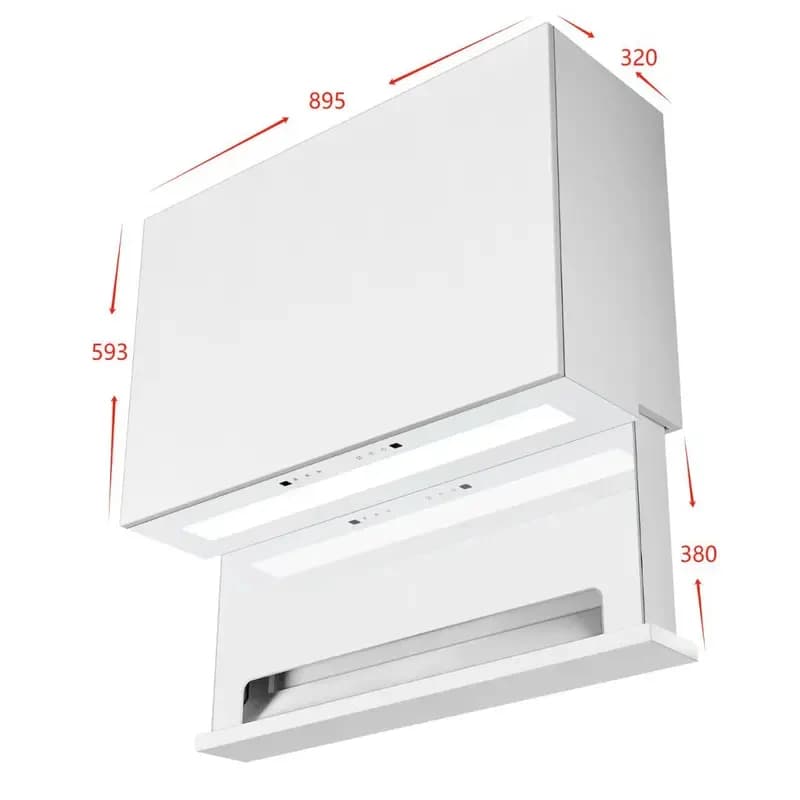 Ligent New Fully Embedded Range Hood With Baffle Stainls Steel Housing And Hotel Use
