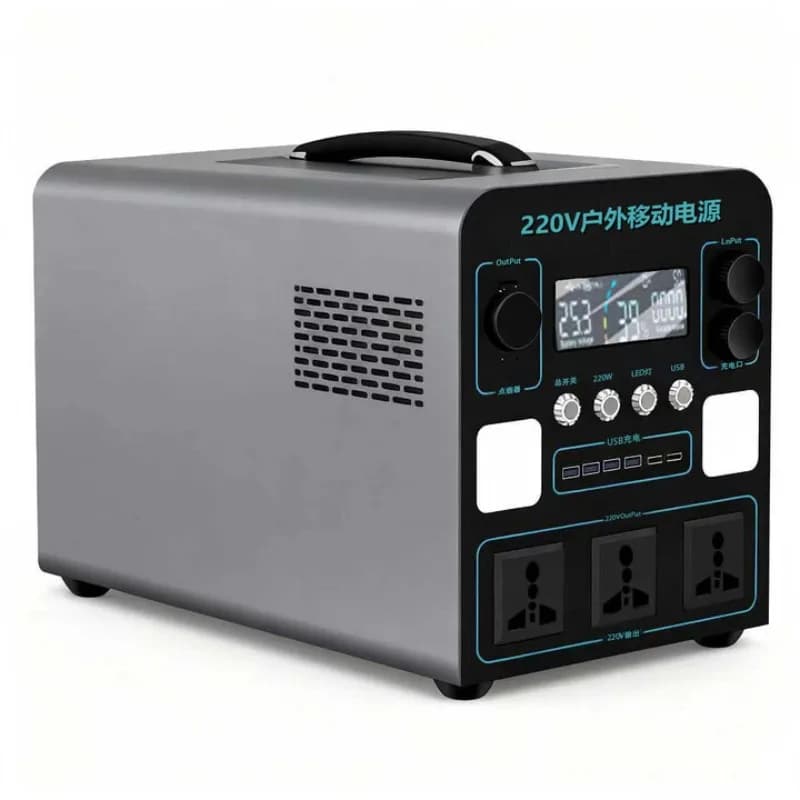 Outdoor mobile power 220v emergency lithium iron phosphate 800W 1500Wh