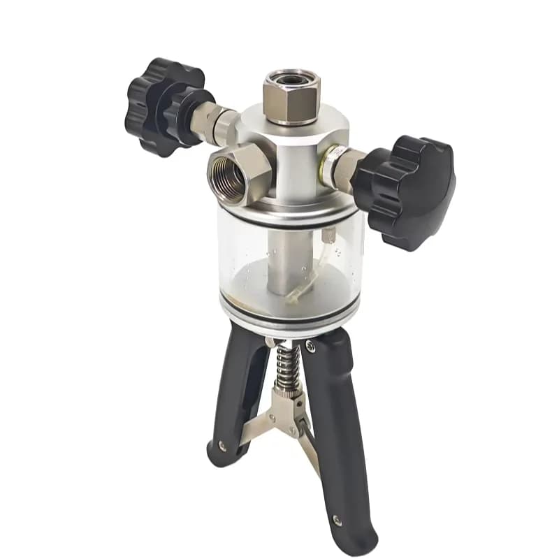 Ultra High Pressure Manual Hydraulic Pump 700Bar Pressure Calibration Handheld Pump with Easy Operation