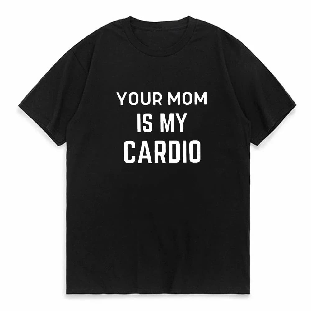 Your Dad Is My Cardio T Shirt Men Women Gym Partner Tee Workout Gym Outfit Dad Tshirt Funny Weightlifting Father's Day T-Shirt