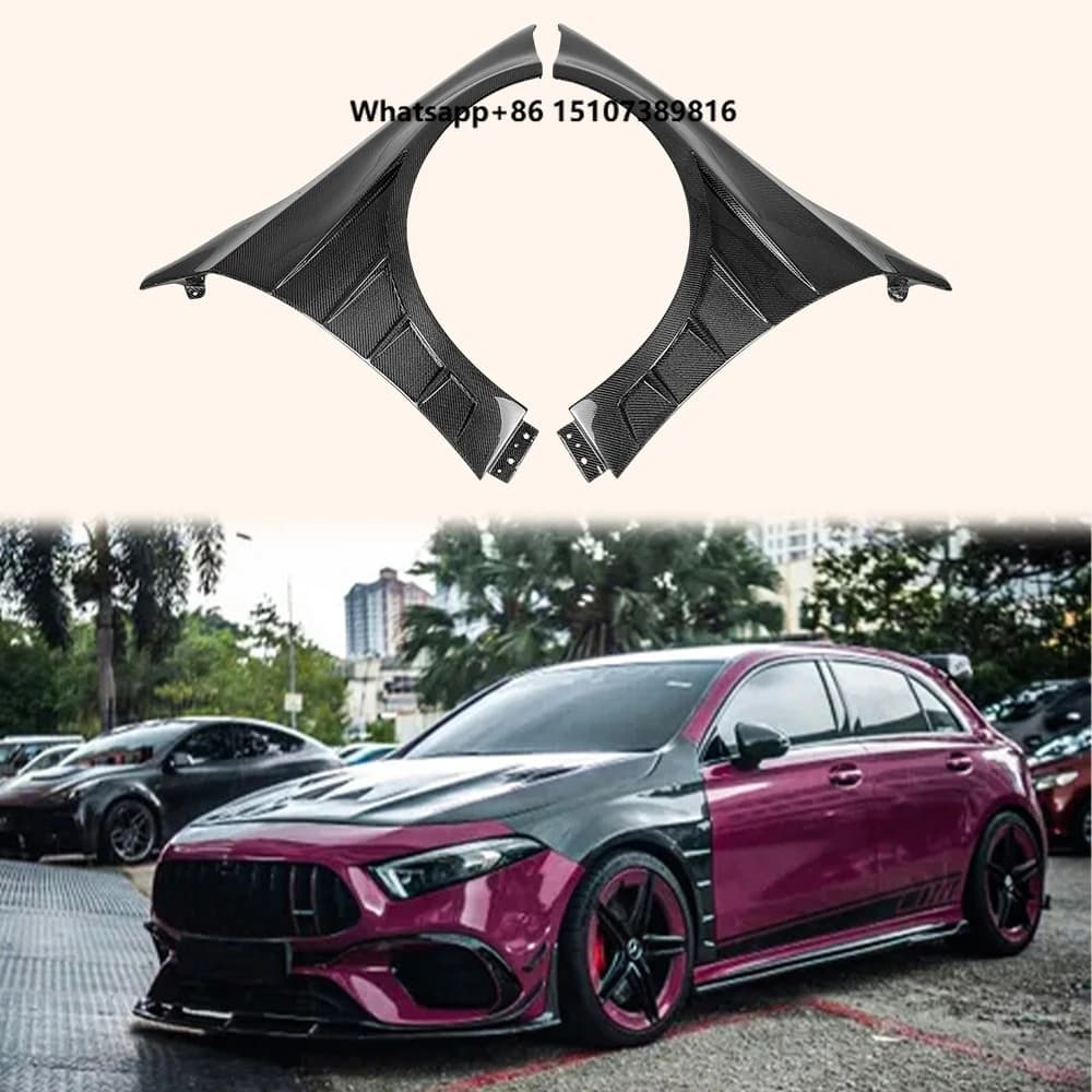 For A-Class W177 Hatchback 5 Door 18-24 Vented Carbon Front Fender