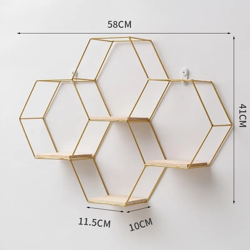 Nordic Wood Wall Mounted Storage Shelf Living Room Sofa Backdrop Decorative Hanger for Photos Plants Books Keys