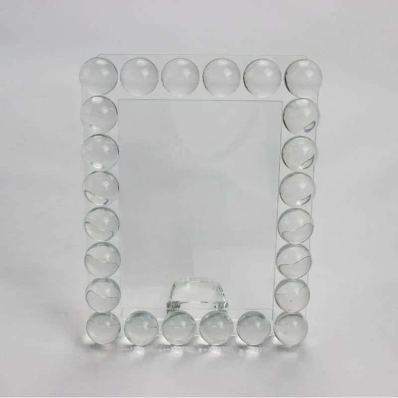 Fashion light luxury crystal photo frame square light bead photo frame table high-end souvenir gift  frame