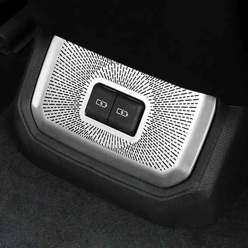 For Toyota Highlander XU70 2020-2023 Stainless Steel Car Interior Audio Speaker Horn Decorative Trim Cover Auto Accessories