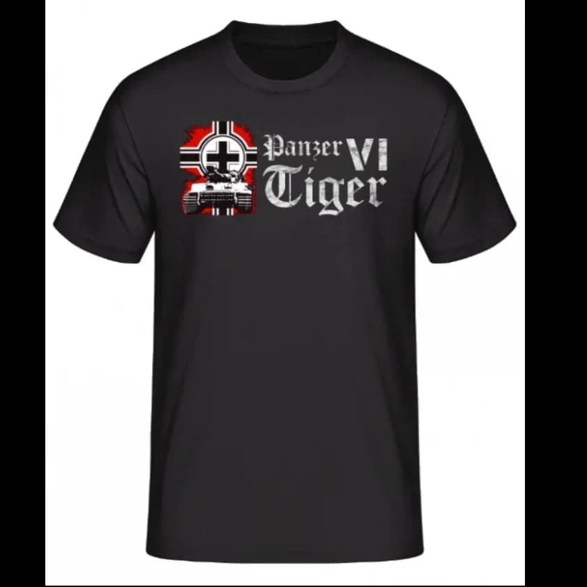 Wehrmacht Panzer VI Tiger Tank T-Shirt New 100% Cotton O-Neck Summer Short Sleeve Casual Mens T-shirt Size S-3XL