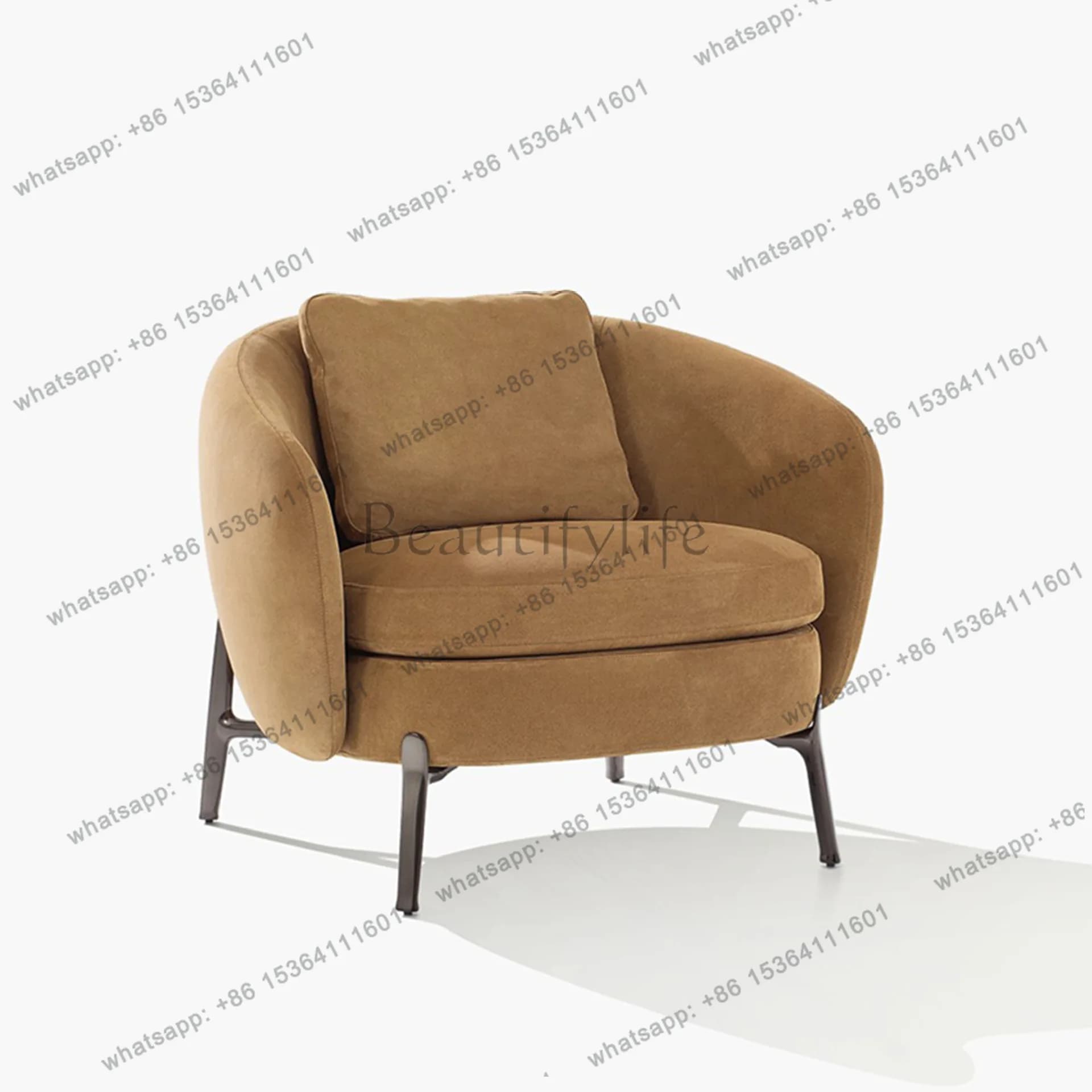 XX single sofa chair, living room balcony leisure chair, model room single chair