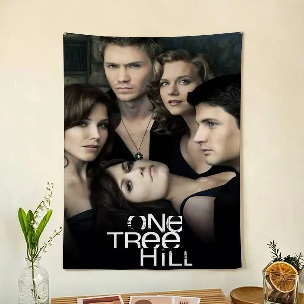 Classic TV Show Series One Tree Hill Flags Wall Hanging Background Art Banner for Bedroom Home Outdoor Decor