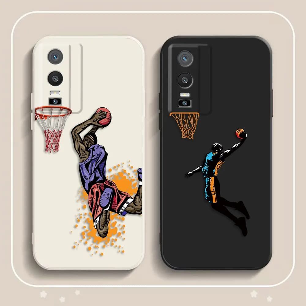 Basketball Dunk Phone Case For VIVO Y02 Y04 Y15S Y16 Y17 Y19 Y19S Y20 Y21 Y22S Y28 Y29 Y35 Y36 Y50 Y51 Y72 Y76 Y93 Y100 TPU Case