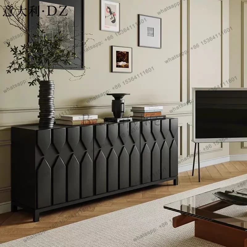 Italian personality creative side cabinet, entrance cabinet baking paint creative custom designer fashion