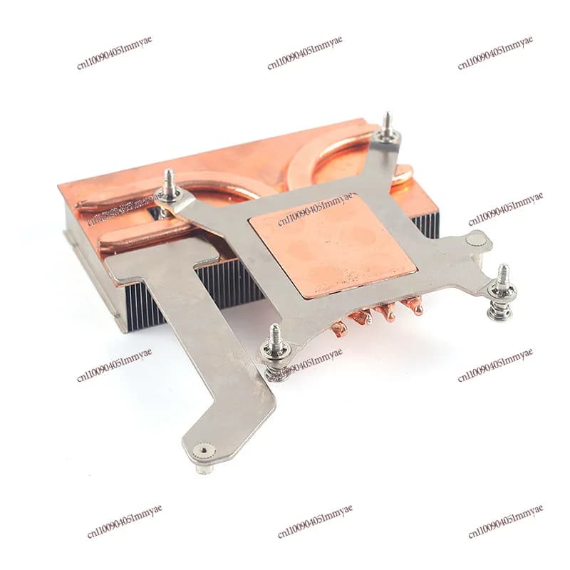 Ultra-thin all-copper all-in-one machine radiator temperature control fan, high-density tooth copper and aluminum