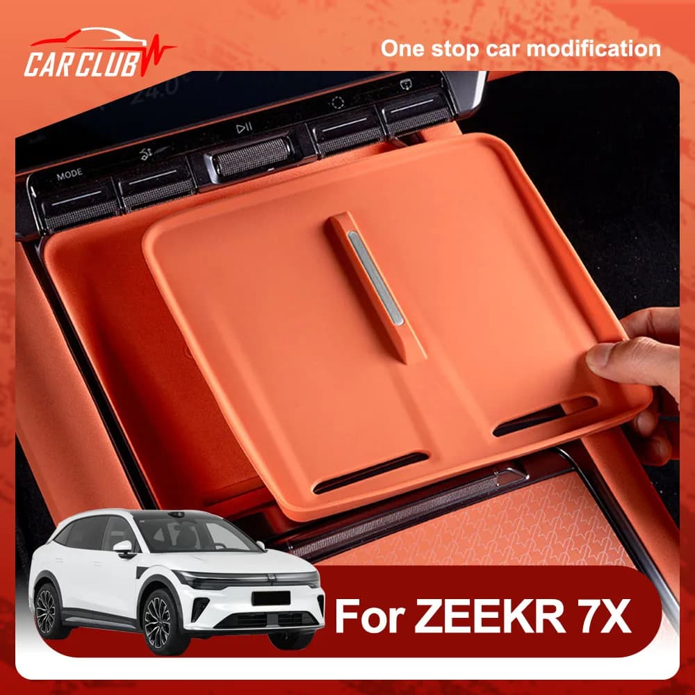 Central Control Wireless Charging Pad Fit For ZEEKR 7X 2026 2027 Silicone Pad Automotive  Parts Anti Scratch And Anti Fouling