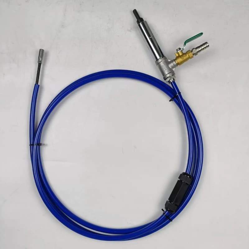 Through gun flexible shaft central air conditioner condenser cleaning tool through gun shaft water inlet electric drill drive