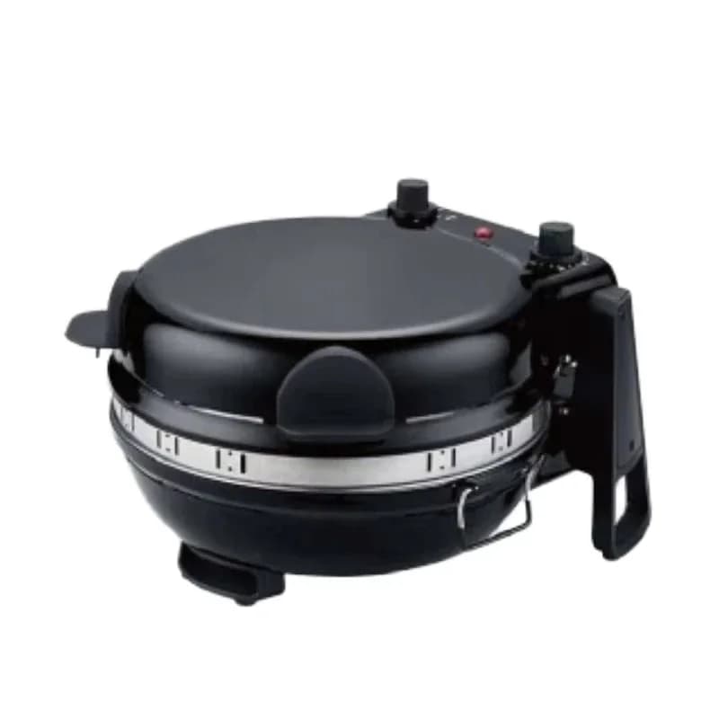 12-Inch Mini Electric Pizza and BBQ Oven Stainless Steel Built-in Swivel Function USB Power Household