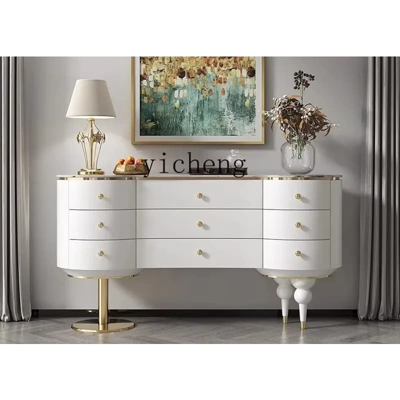 Light Luxury Nine-chest Cabinet, Bedroom TV Cabinet, New Drawer Cabinet, Solid Wood Entrance CabinetD24