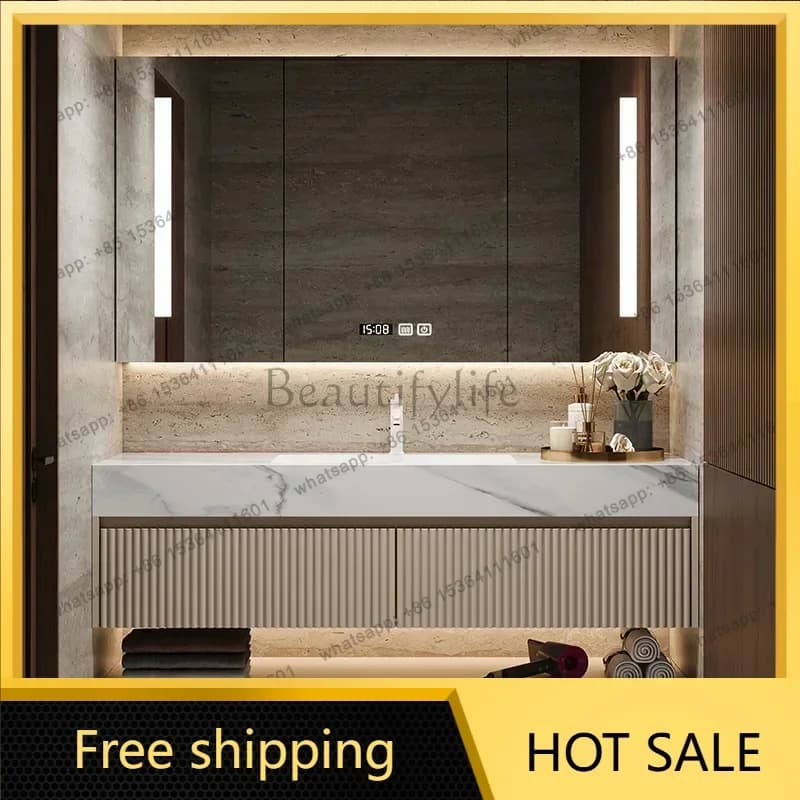 LJY Combination Organisers Bathroom Cabinet Storage Basin Countertop Washbasin Bathroom Cabinet Basin Home Furniture bathroom