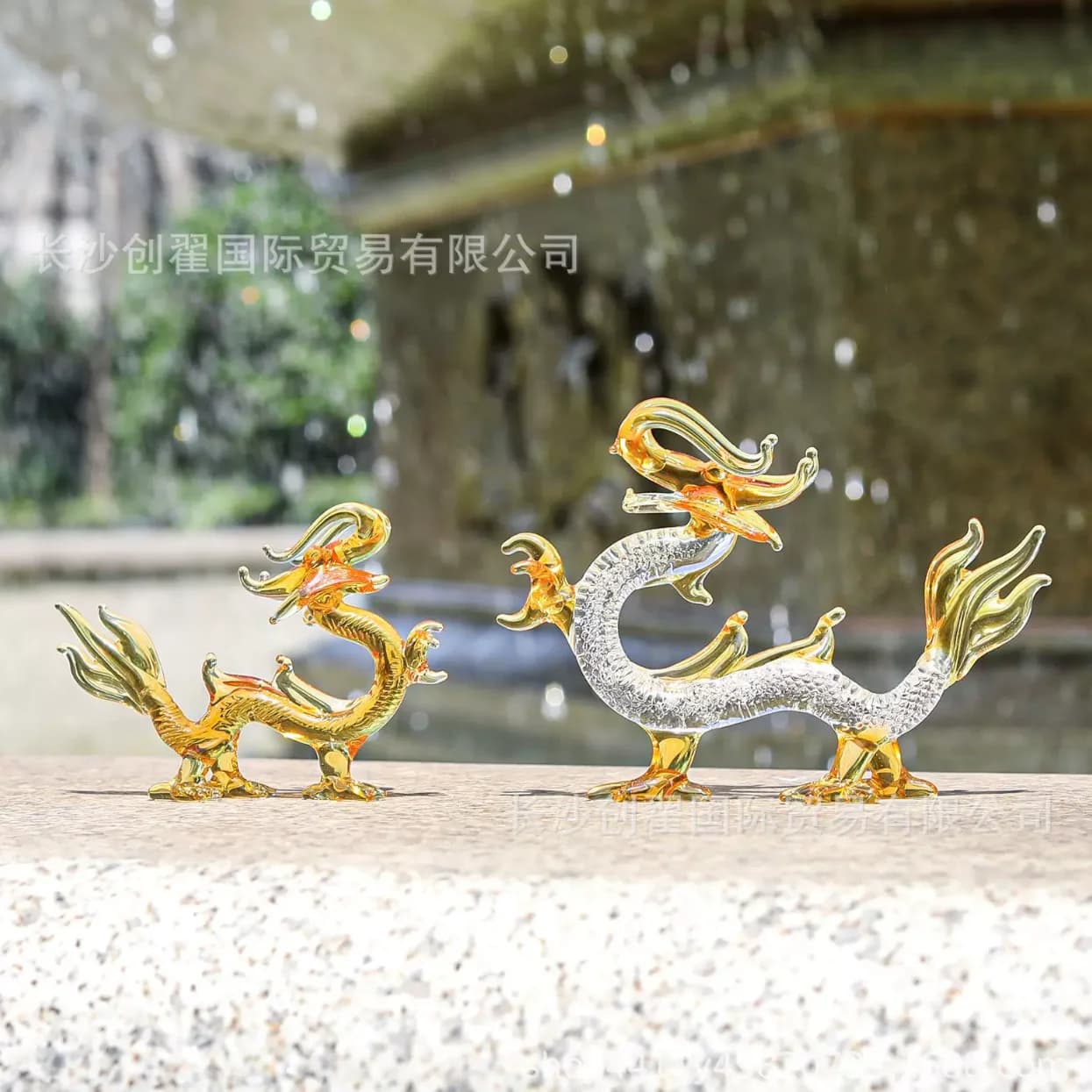 White Crystal Dragon Sculpture Desktop Decor Small Transparent  Adornment for Living Room Study Desk Craft Accessories Room Desk
