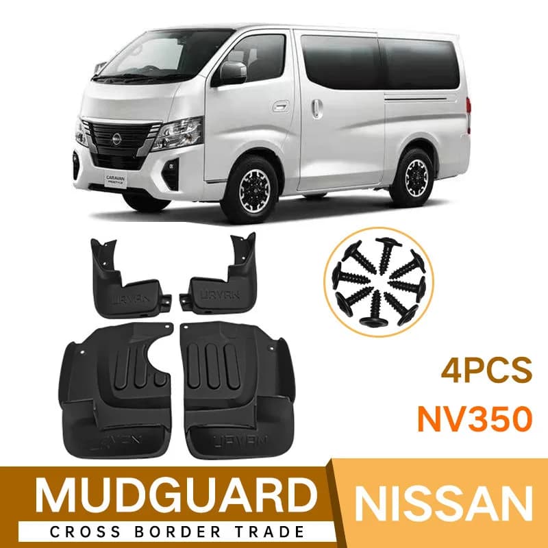 For Nissan NV350 car front and rear tire fenders, mud flaps, modified soft fenders fender flares mud flaps