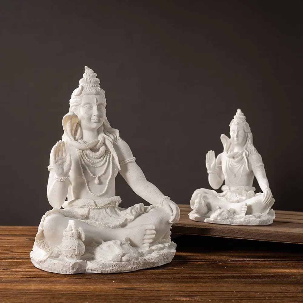 Shiva resin handicraft ornament Indian home desktop porch statue Buddha statue ornament