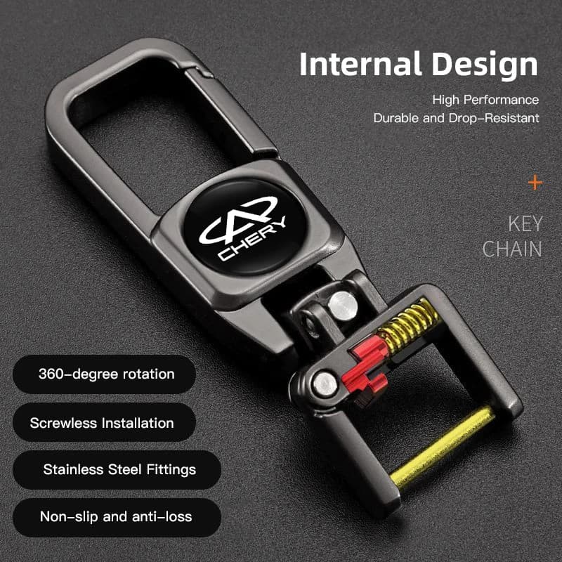 Metal 3D Emblem Key Fob Pendant Keyring For Omoda C5 Jaecoo J7 J8 J5 Styling Car Interior Decor Accessories