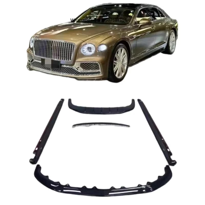 Suitable forBentley Flying Spur W12 Modified Carbon Fiber Small Surround Kit Front Lip Side Skirt Rear Lip Tail Diffuser