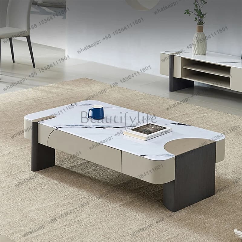 Italian Minimalist Coffee Tables Nordic Creative Luxury Living Room Coffee Tables Set Designer Home Furniture Muebles FYCT