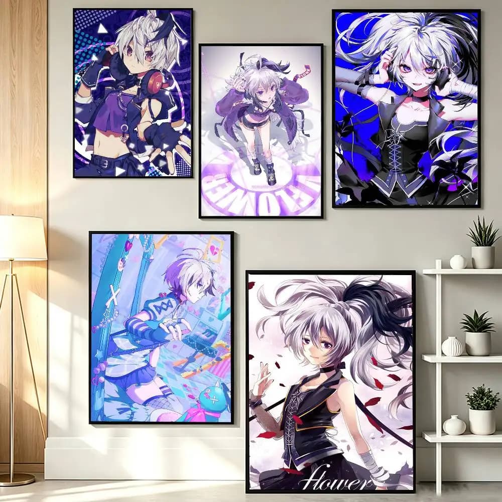COOL v flower  Poster HD Self Adhesive Waterproof Wall Art Ideal for Home Office Dorm Gift