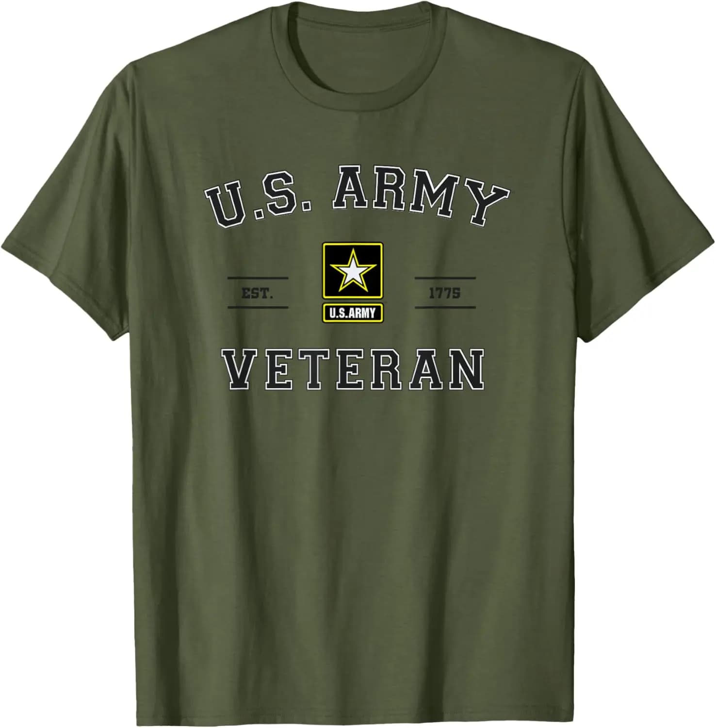 U.S. ARMY VETERAN T-Shirt 100% Cotton O-Neck Short Sleeve Summer Casual Mens T-shirt Streetwear