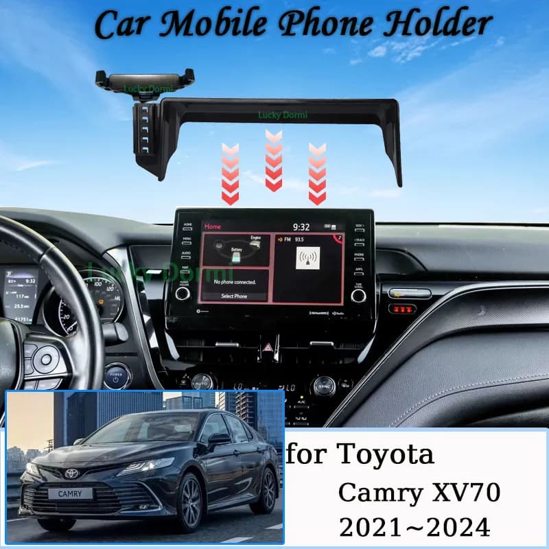 Car Phone Holder For Toyota Camry XV70 2021 2022 2023 2024 8" Screen MagSafe Magnetic Bracket GPS Navigation Stand Accessories