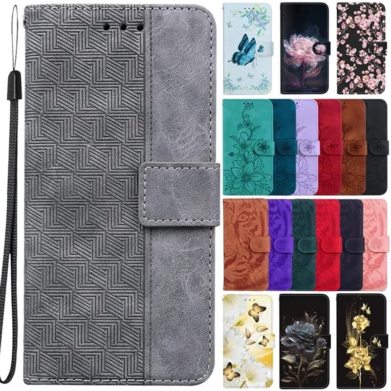 S25FE Case for Samsung Galaxy S25 FE Magnetic Case for Samsung Galaxy S25 FE Fundas Geometric Textile Wallet Book Phone Cover