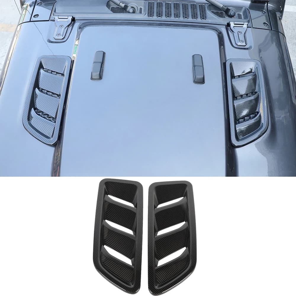 Car Front Bonnet Vents Hood for Jeep Wrangler JL Gladiator JT 2018 2019 2020 2021 2022 Air Outlet Engine Exterior Accessories