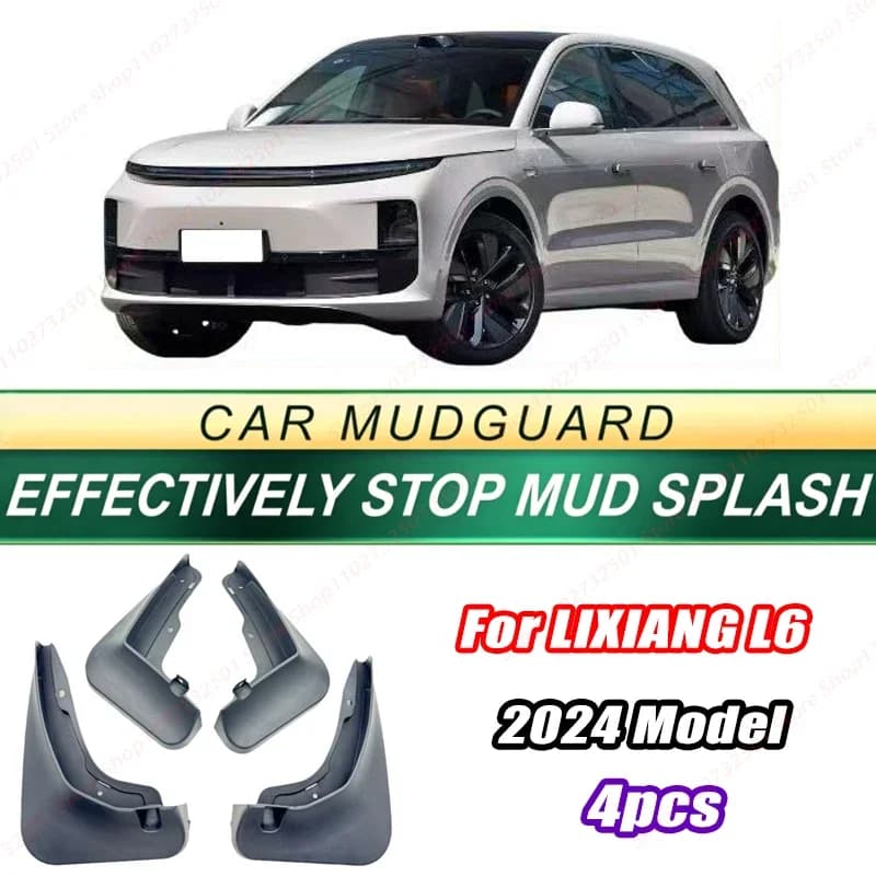 For LIXIANG L6 2024 Model 4PCS Front Rear Mud Flaps Splash Guards Fender Mudguards Auto Accessories