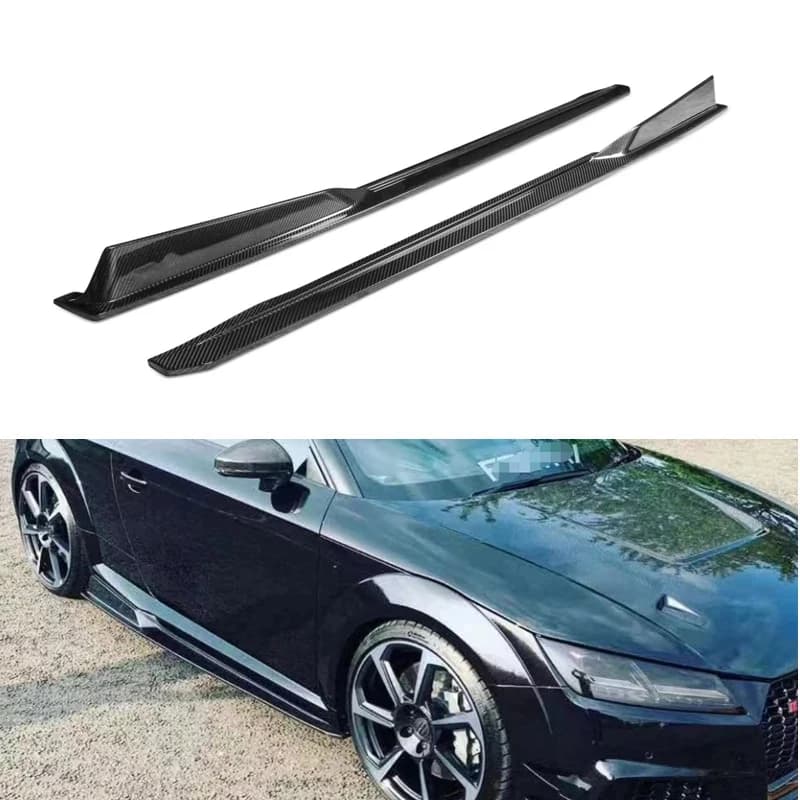 High Quality Carbon Fiber Side Skirts Extension for Audi TT TTS TTRS MK3 8S 2015-2019, Sports Performance Style