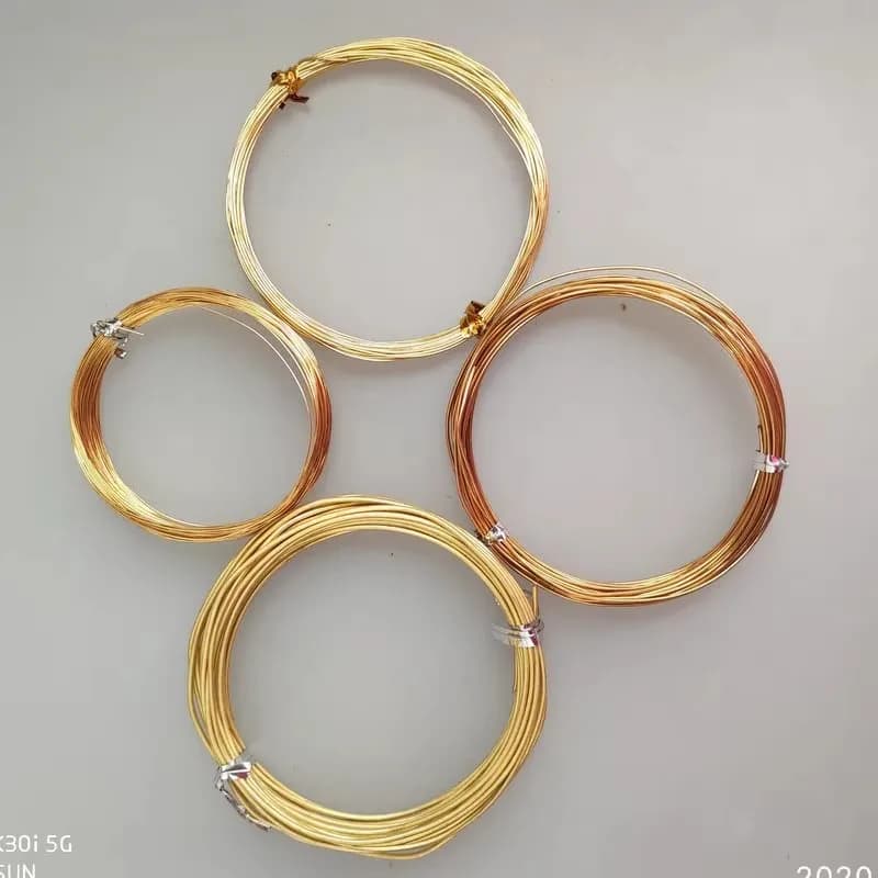 0.3mm 0.4mm 0.6mm 0.8mm 1mm Copper Wire Half Hard Soft Gold Brass Wire Round for Jewelry Beading Craft Work DIY Accessories