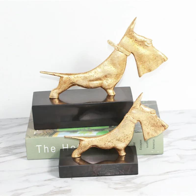 CLL Modern Abstract Home Ornament Living Room Ornament TV Cabinet Crafts Puppy Ornament