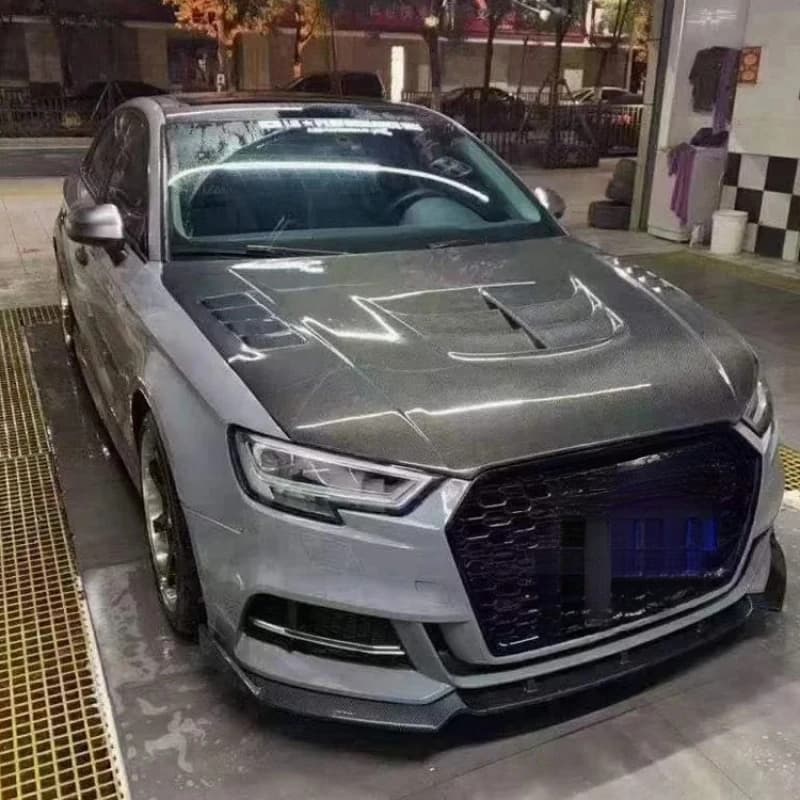 Hot Selling V Style Carbon Fiber Engine Hood Bonnet Fit 2013-2018 Car Models Car Exterior Upgrade Parts