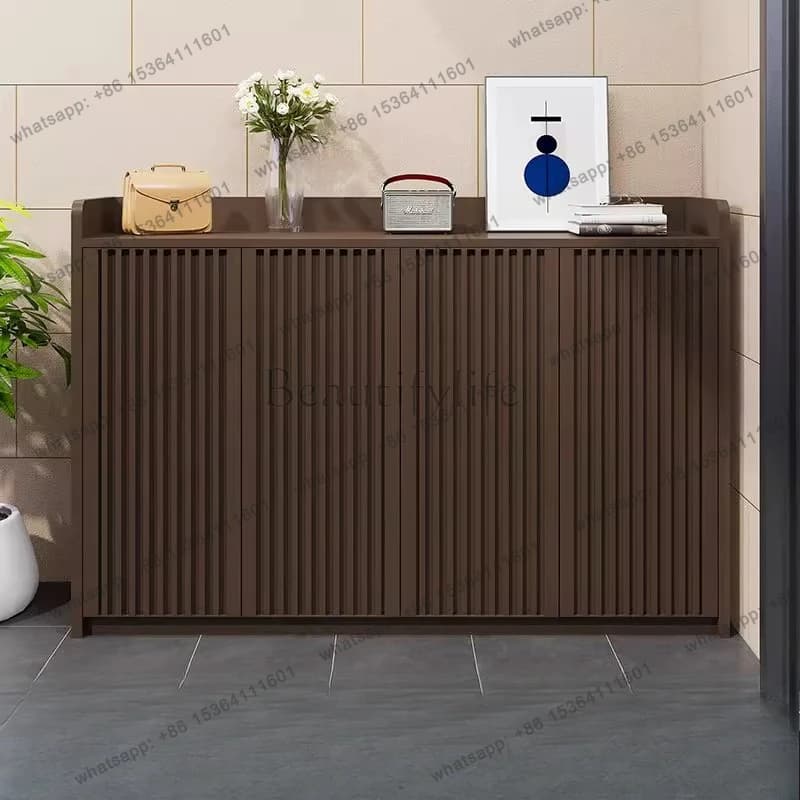 Entrance Hall Vertical Shoe Cabinet Wooden Space Saving Sunglasses Shoe Cabinet Slippers Replica Muebles Shoemakers Furniture
